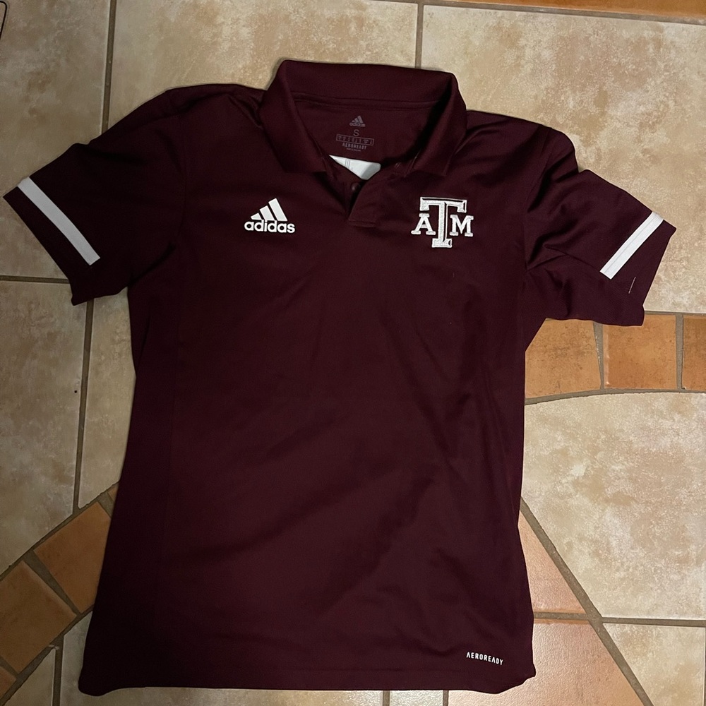 Size small adidas texas A&M polo